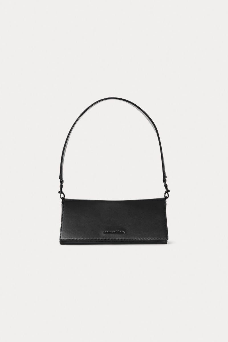 Black baguette bag clearance