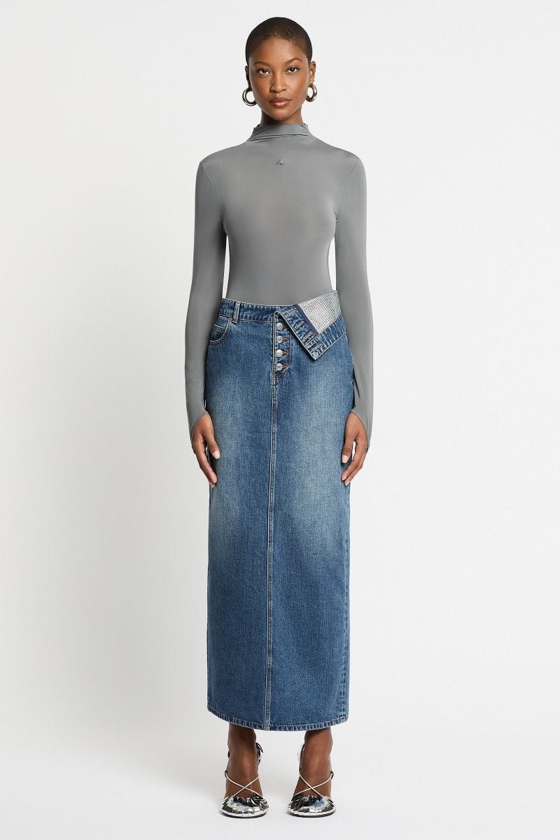 Sass Bide Women s Squad Denim Skirt