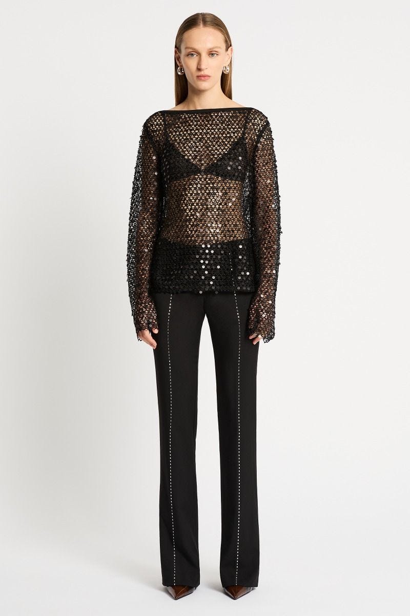 Designer sequin tops outlet