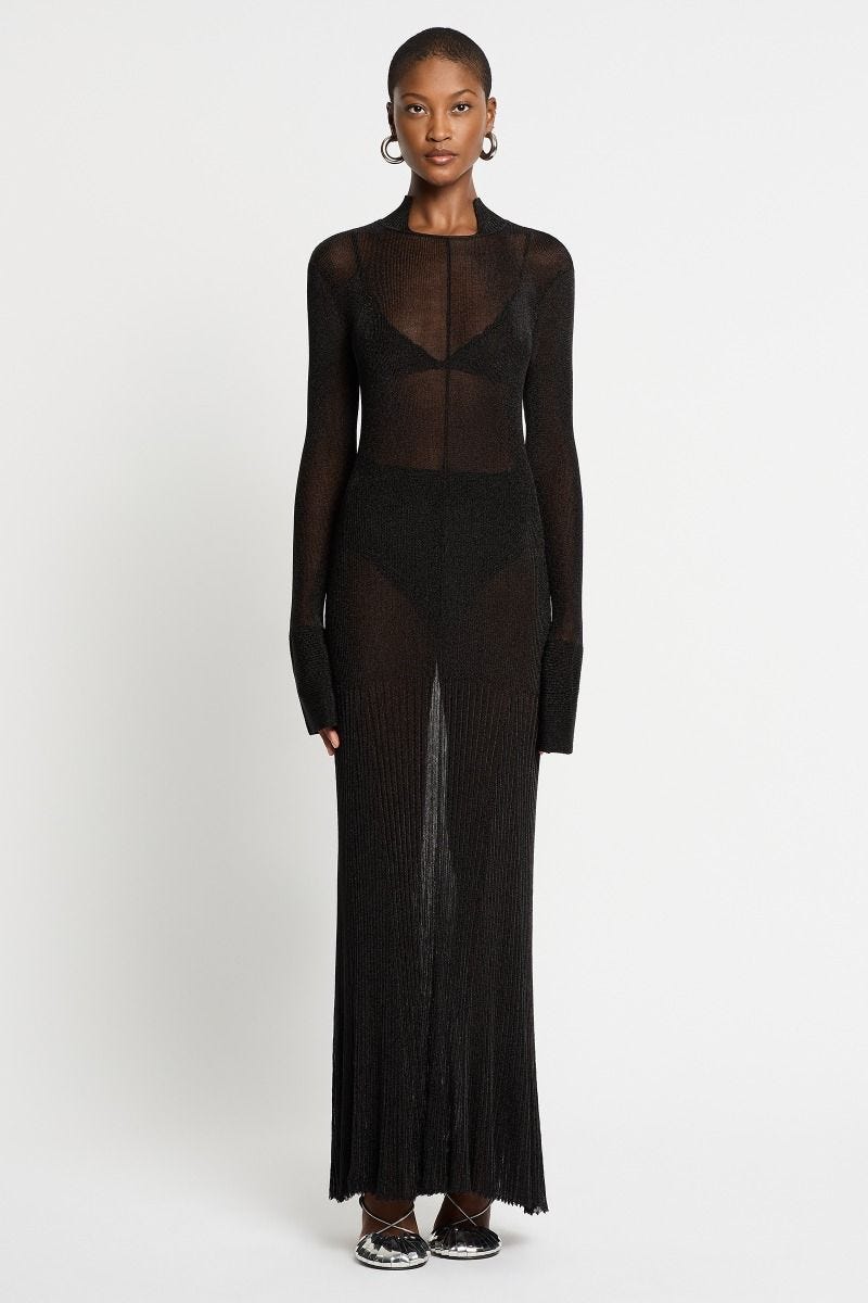 Sass and bide black dress top