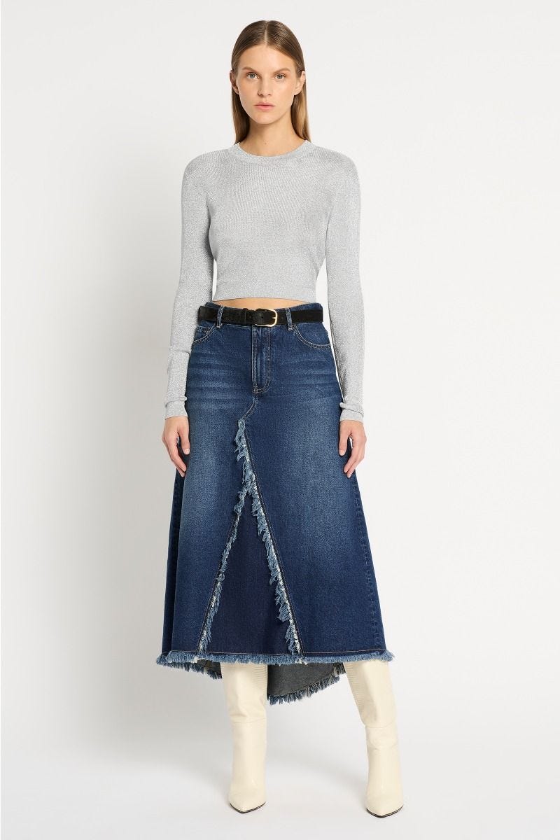 Denim Skirts Ladies Designer Skirts sass bide