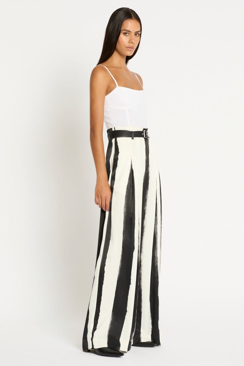Pants with one stripe clearance