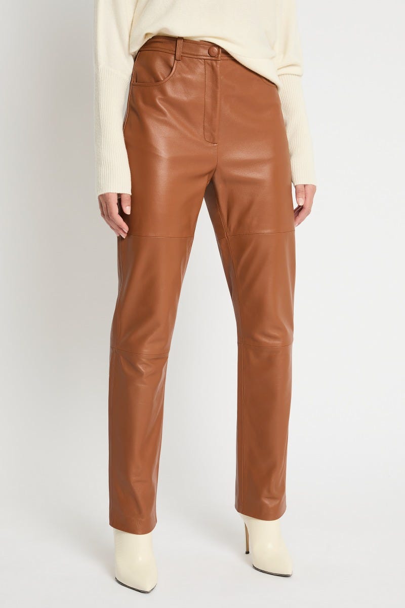 Sass and top bide leather pants