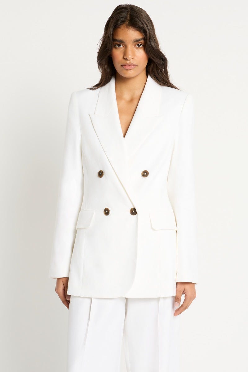 Ivory top blazer womens