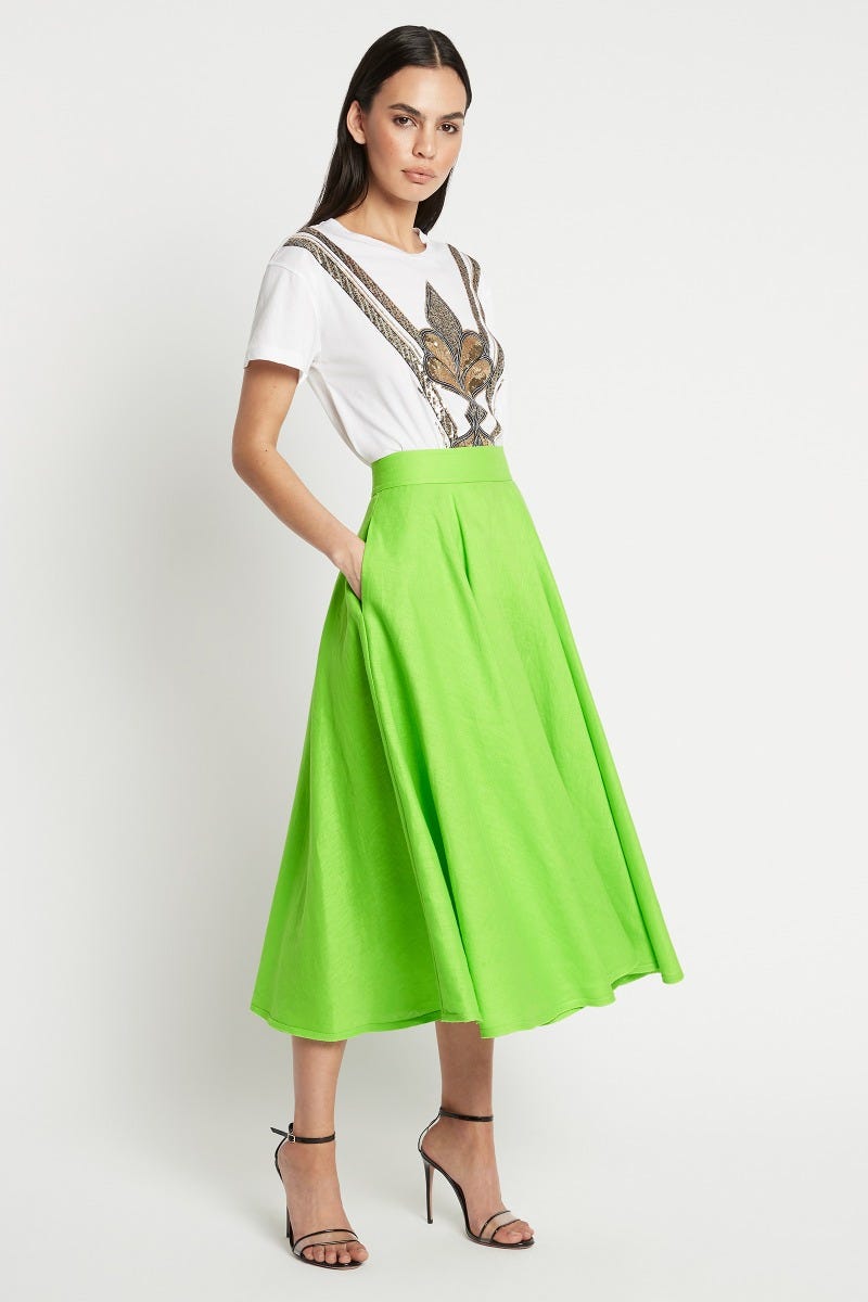Green skirt for sales sale