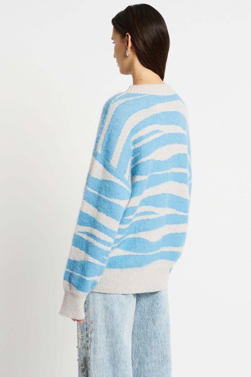 Sass Bide Women s Animal Oversize Knit Jumper