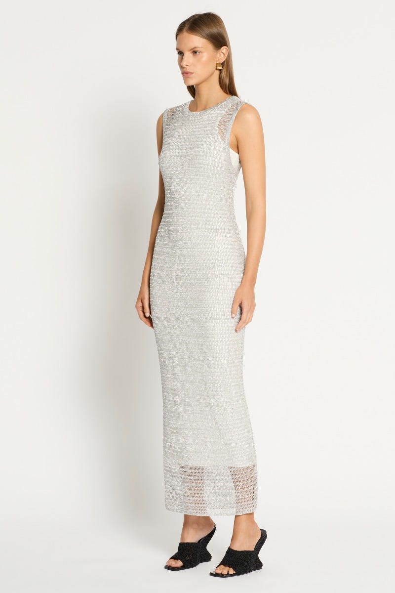 Sass and bide liquid metal dress top
