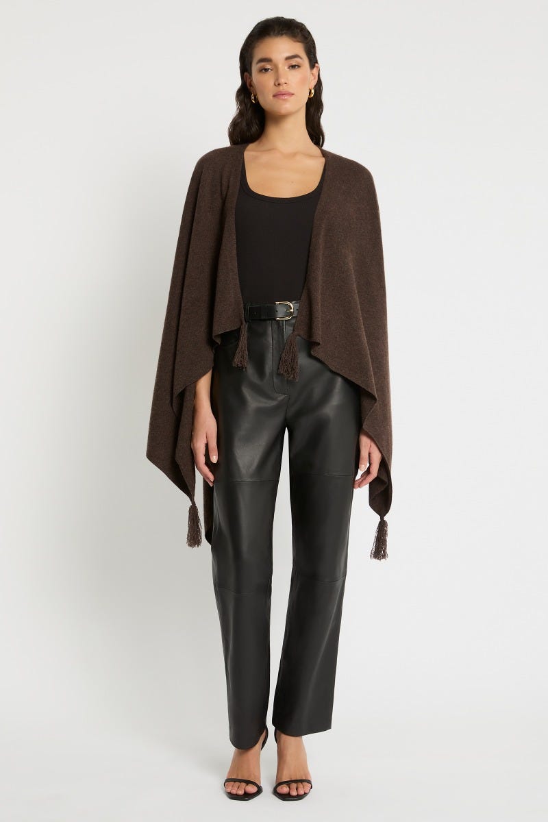 Cashmere wrap with sleeves cheap