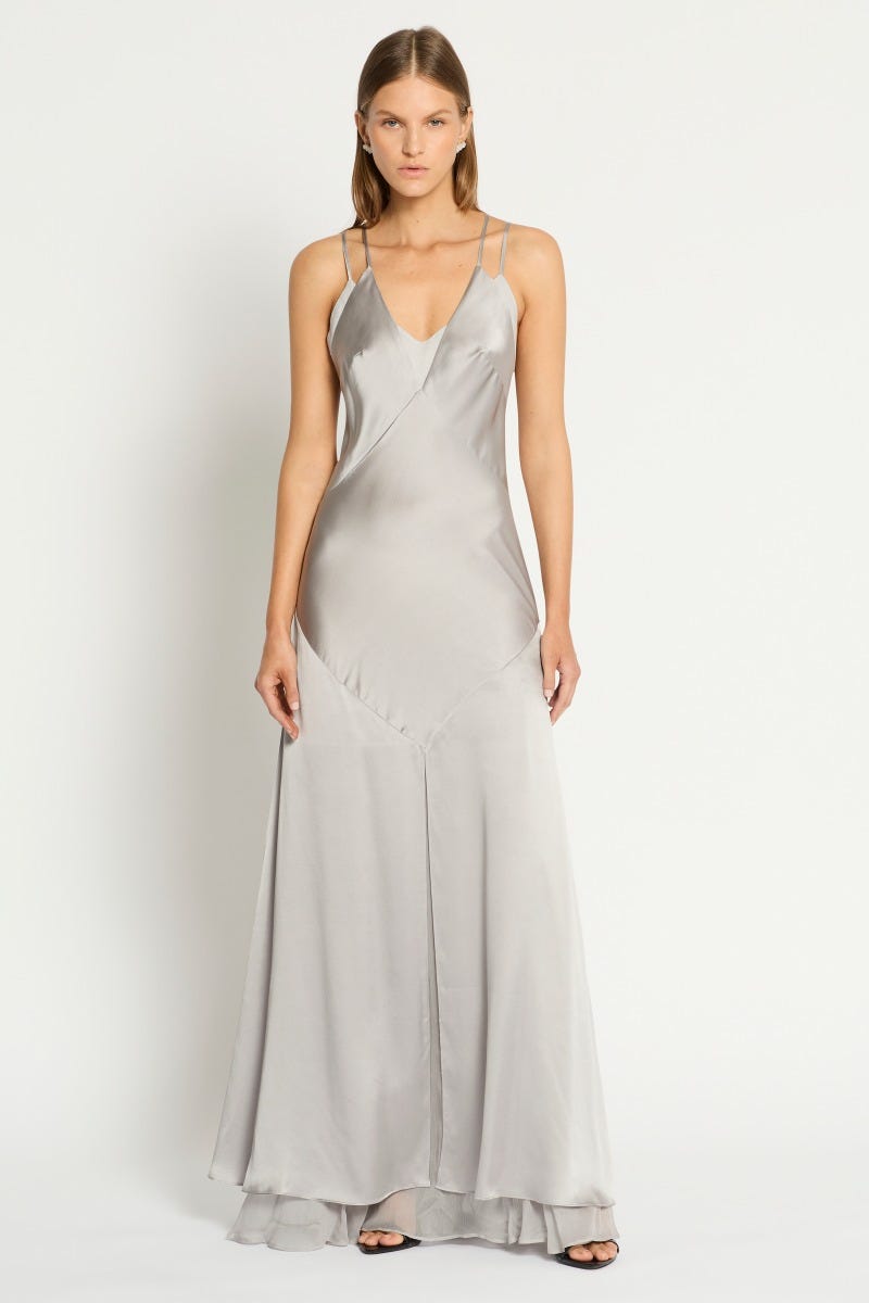 Opulent Grace Silk Dress