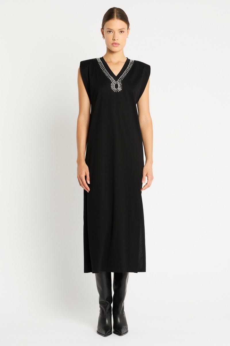 Sass Bide Women s Heart Of Glass Embellished Tee Dress